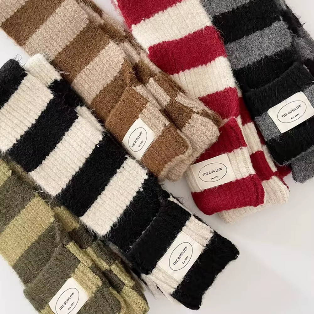 Foulards longs rayés pour filles