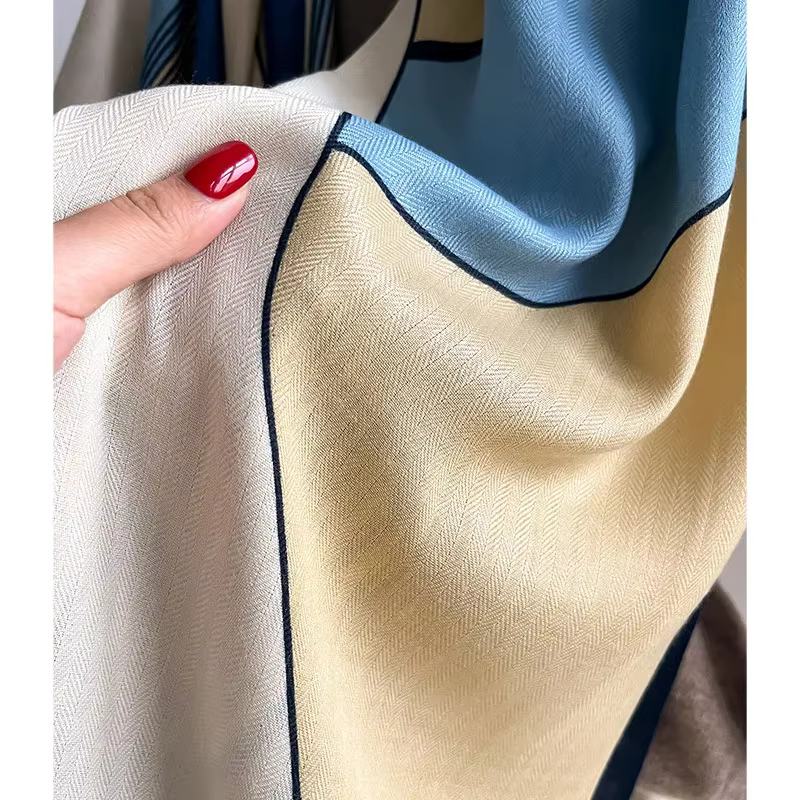 Luxury Brand Scarf Wool Cotton Shawl Lady Wrap Large Pashmina Hijab Headband Scarves Autumn Winter Bufanda Foulard