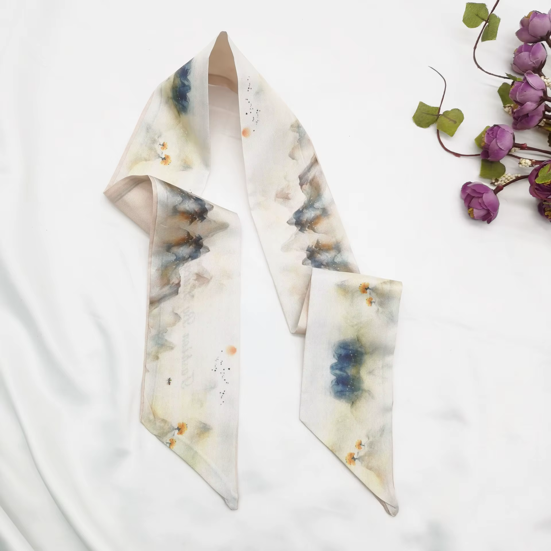Foulard Nœud Papillon Rétro Style Chinois pour Femme