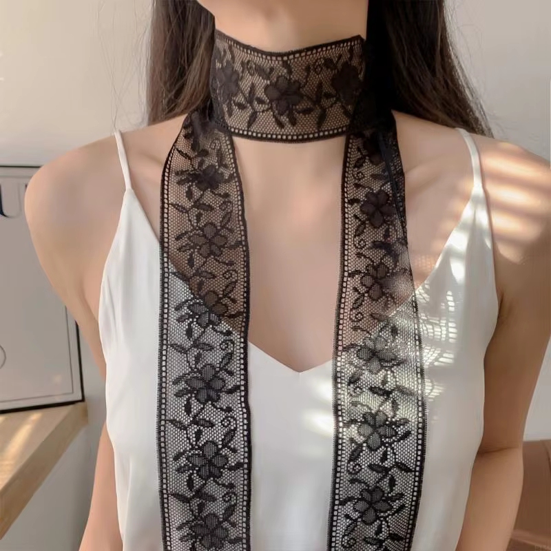 E15F à en dentelle enveloppant des écharpes fête quotidienne trajet doux pour les femmes
