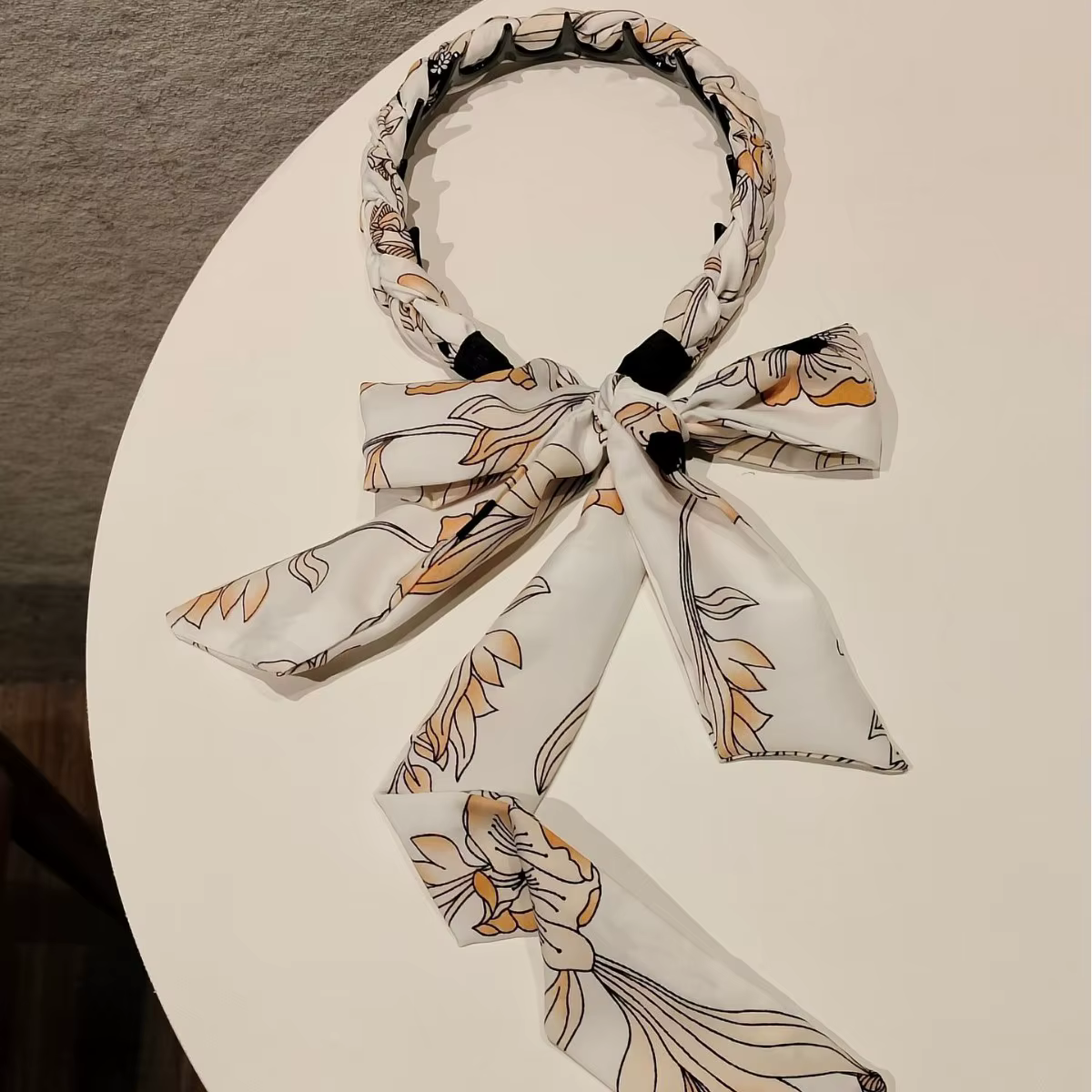 Nouveau Foulard en Soie Imprimé Tendance – Accessoire Polyvalent pour Cheveux à Tresser pour Femme