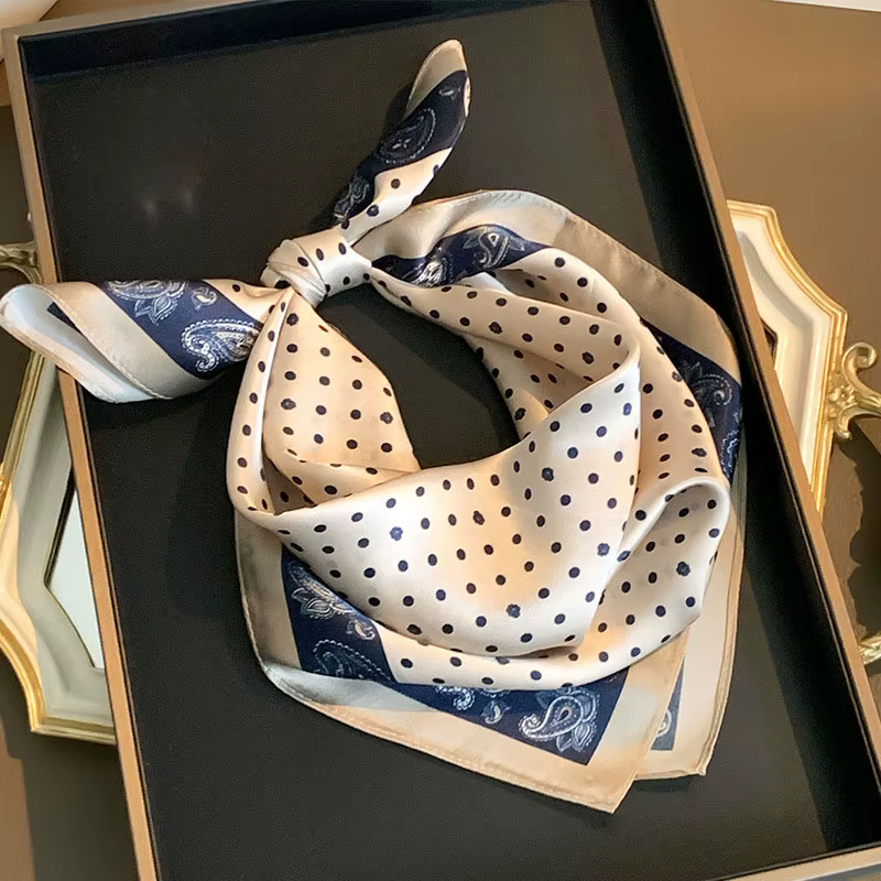 2025 léopard marque 100% Foulard en soie femmes cou cheveux