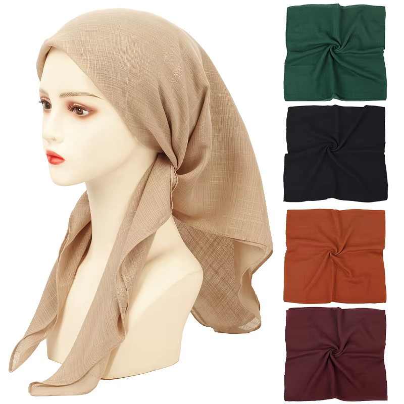 Geebro nouvelle mode femmes couleur unie Foulard