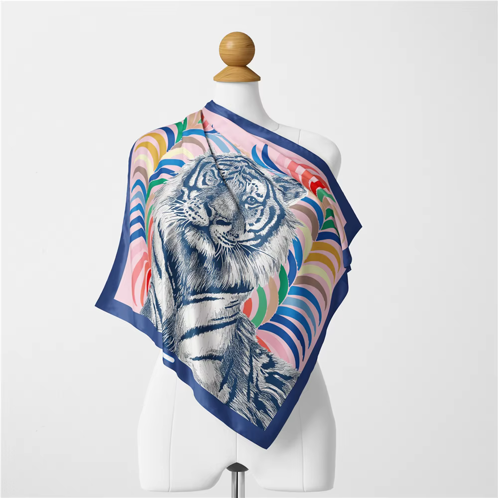 Foulard en soie sergé pour femmes