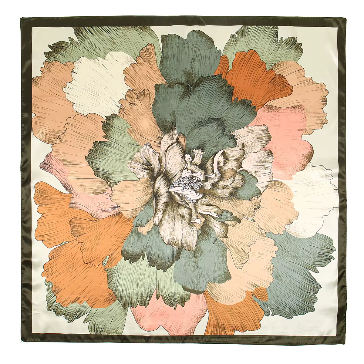 90*90 cm Satin soie carré écharpe femme mode foulard cou tête/cheveux foulards Bandana mouchoir imprimé fleuri