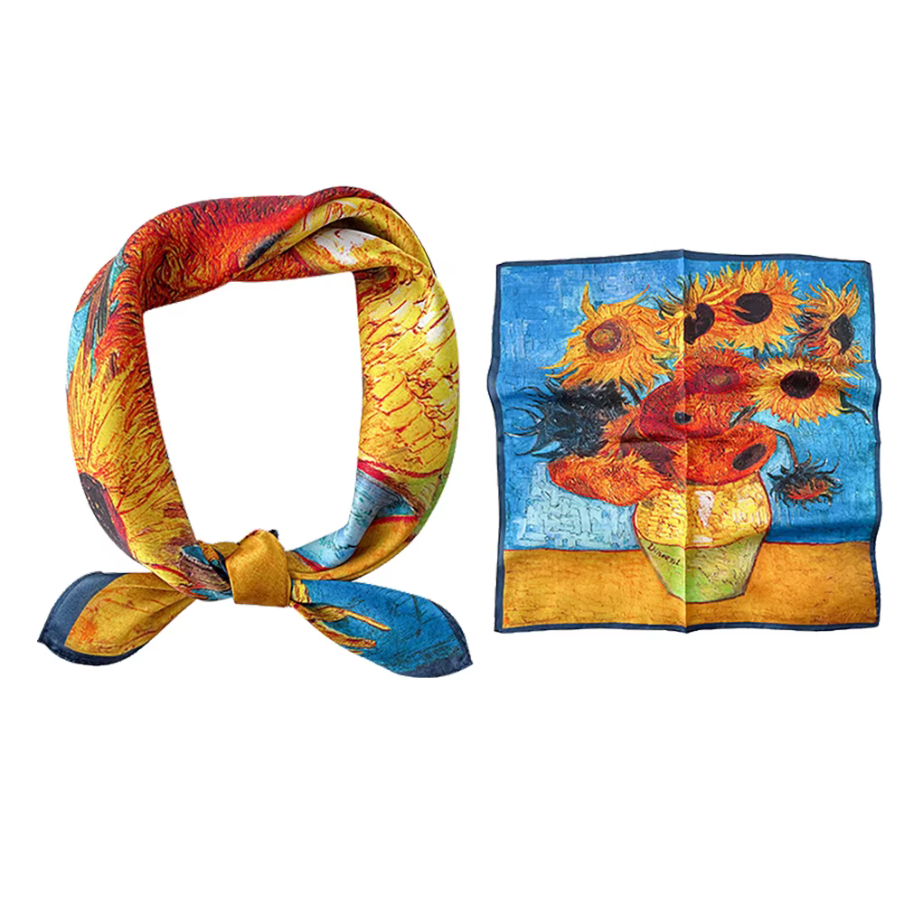 Foulard en soie véritable de mûrier pour femmes