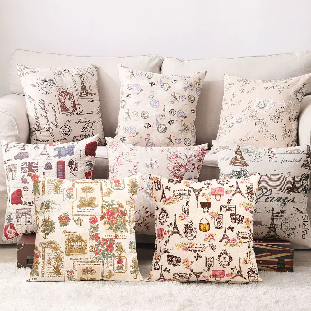 Tissu en coton et lin, Style européen et britannique