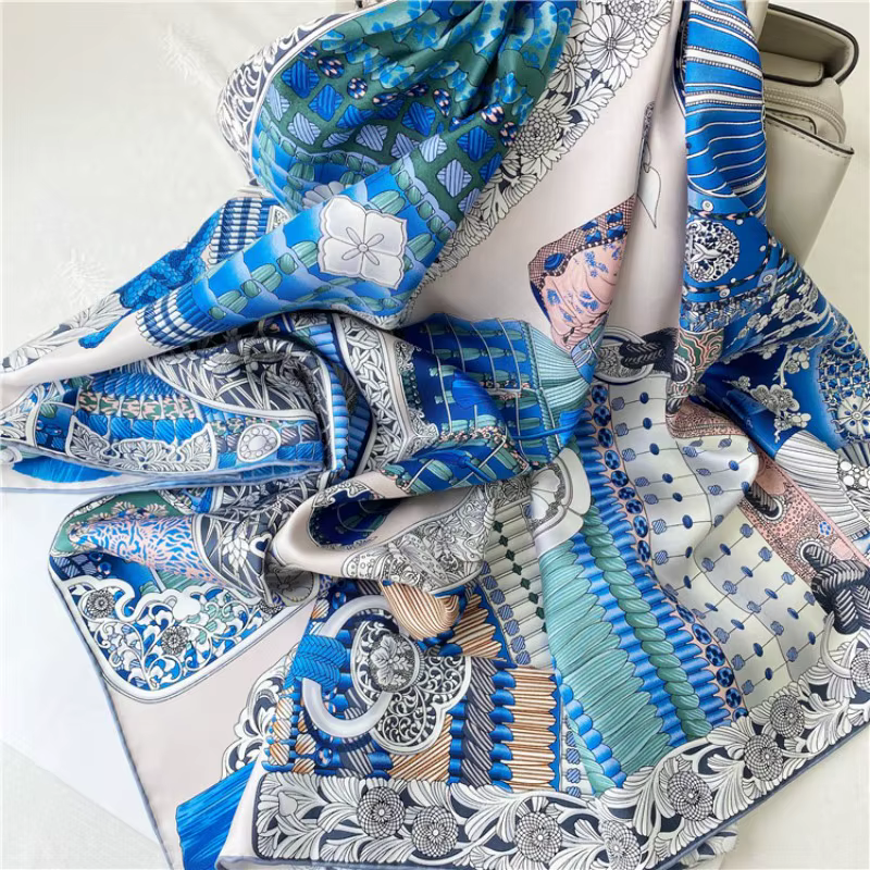Armure Warrior – foulard en sergé de soie pour femmes