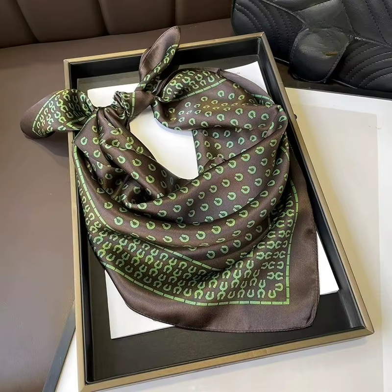 Foulard carré 70 cm en soie 100% naturelle pour hommes et femmes
