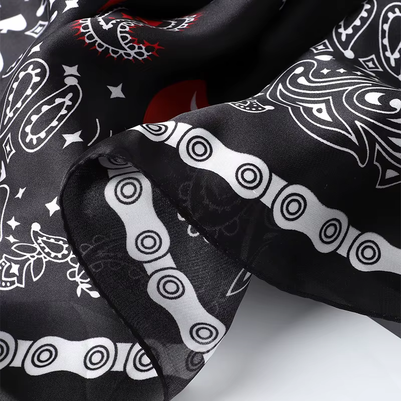 Marque de luxe châle en soie foulard carré pour les femmes Satin Hijab mode enveloppes