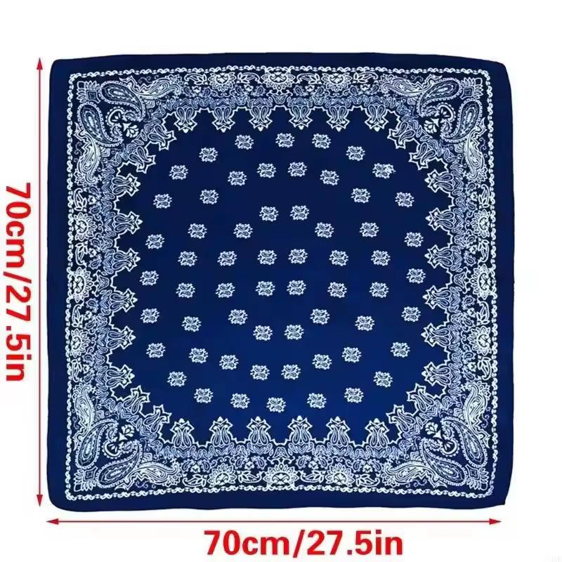 Foulard carré en soie imprimé pour femmes