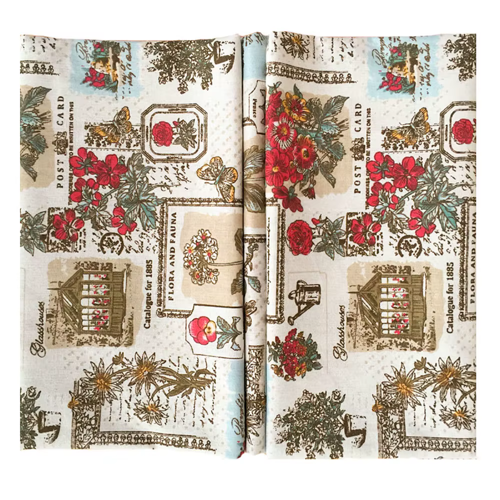 Tissu en coton et lin, Style européen et britannique