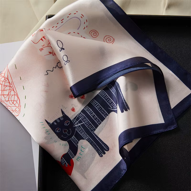 Accessoires pour sacs femme : Foulards en soie de mûrier 100%
