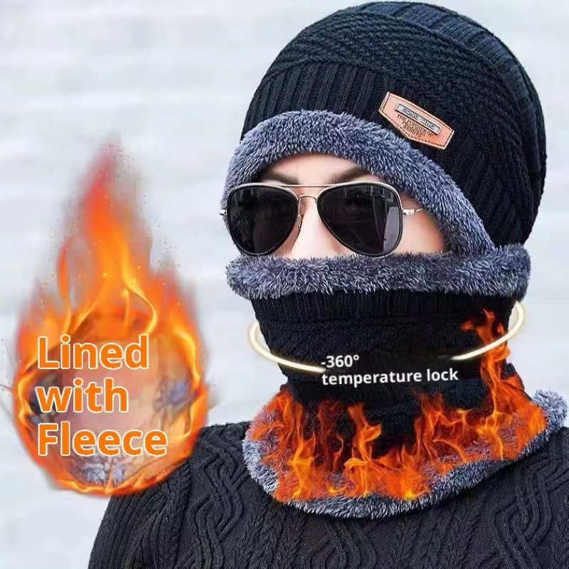 1 ensemble hiver chaud chapeau écharpe