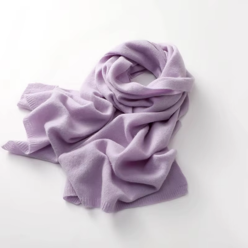 "Épaarpe 100% cachemire de qualité pour femmes et hommes – Écharpe tricotée chaude d'hiver de couleur unie