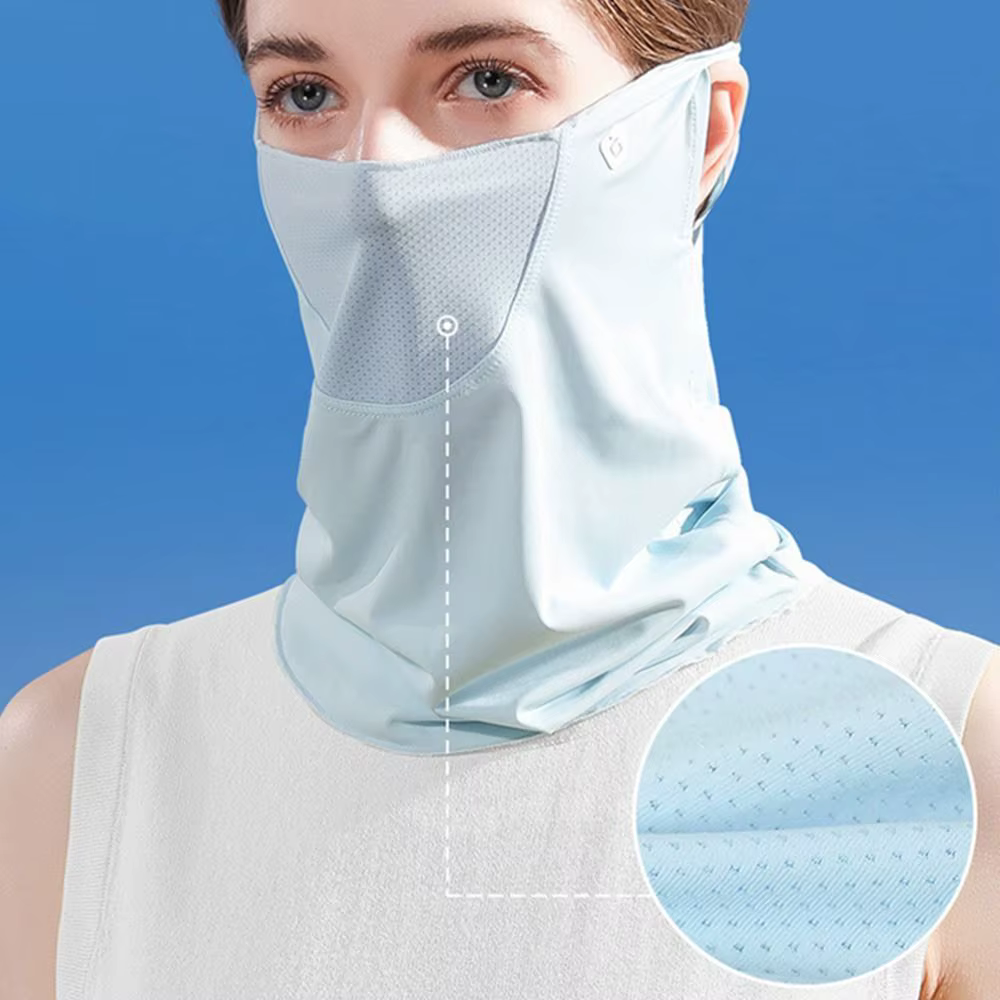 Cagoule multifonction en soie glacée
