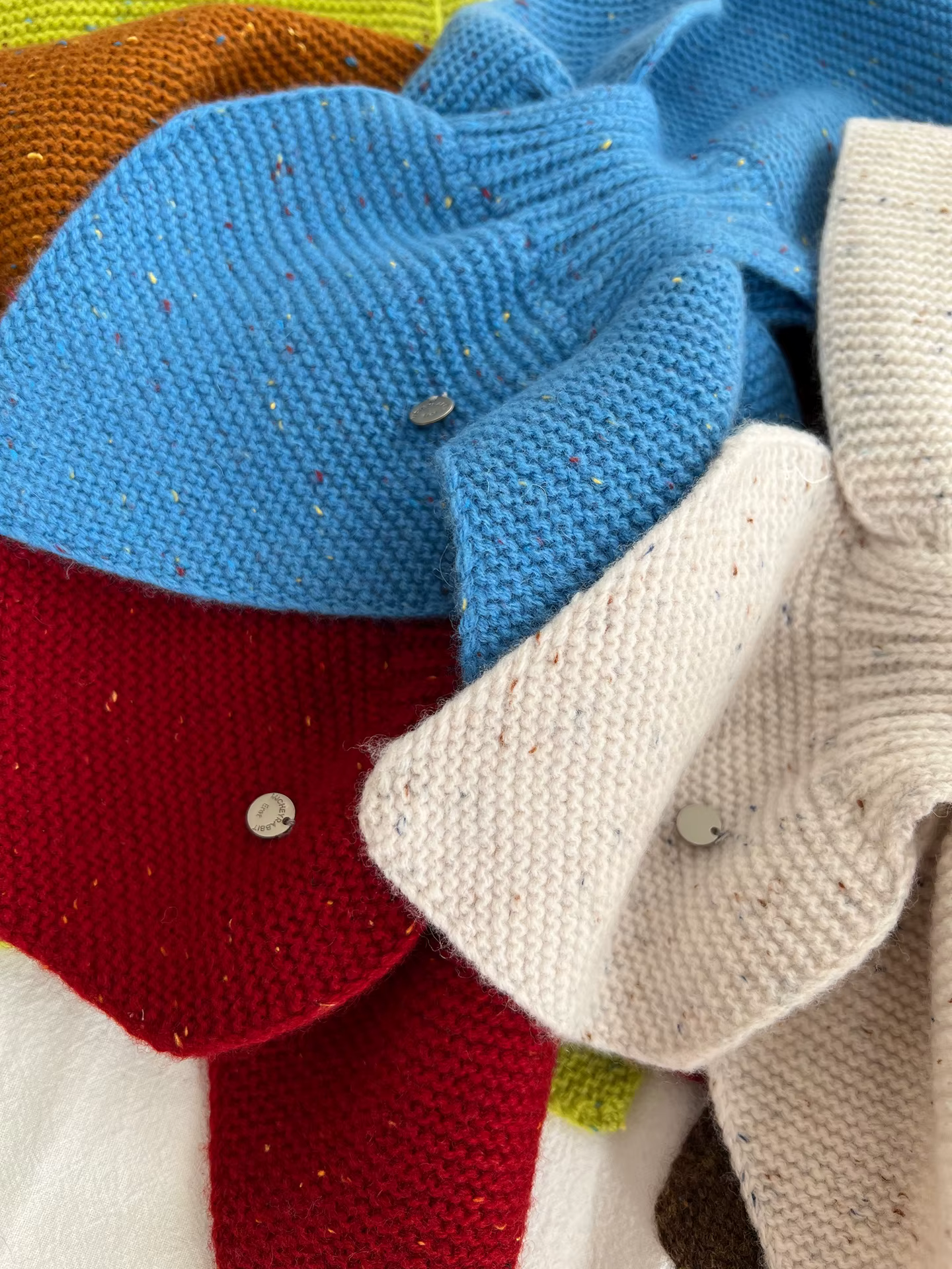 Coréen court point de croix 100% laine écharpe pour les femmes automne hiver