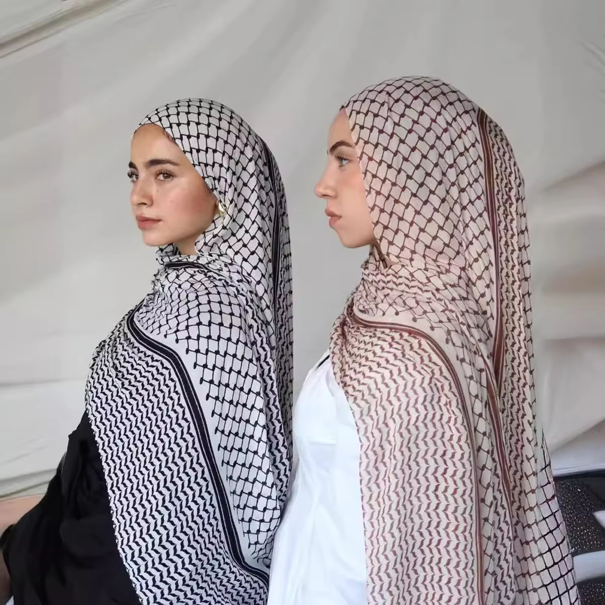 Offres spéciales Keffiyeh imprimer dames musulmanes Hijab