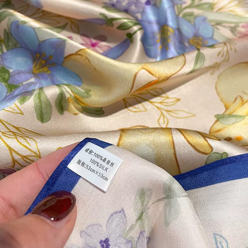 Foulard en soie de mûrier 100%