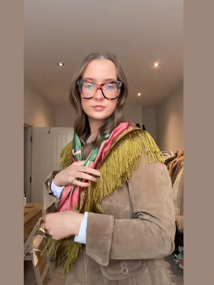 Écharpe bandana réversible en tricot à imprimé cachemire pour femme