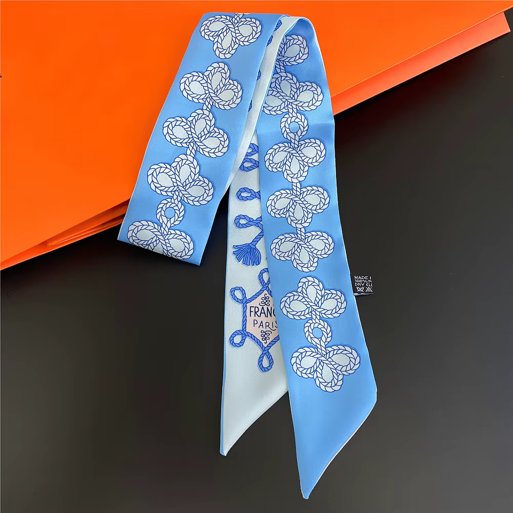 Foulard d'été imprimé nœud pour femmes