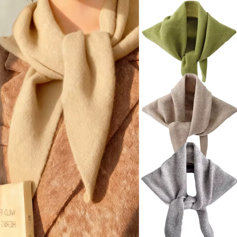 Écharpe Triangle tricotée pour femmes