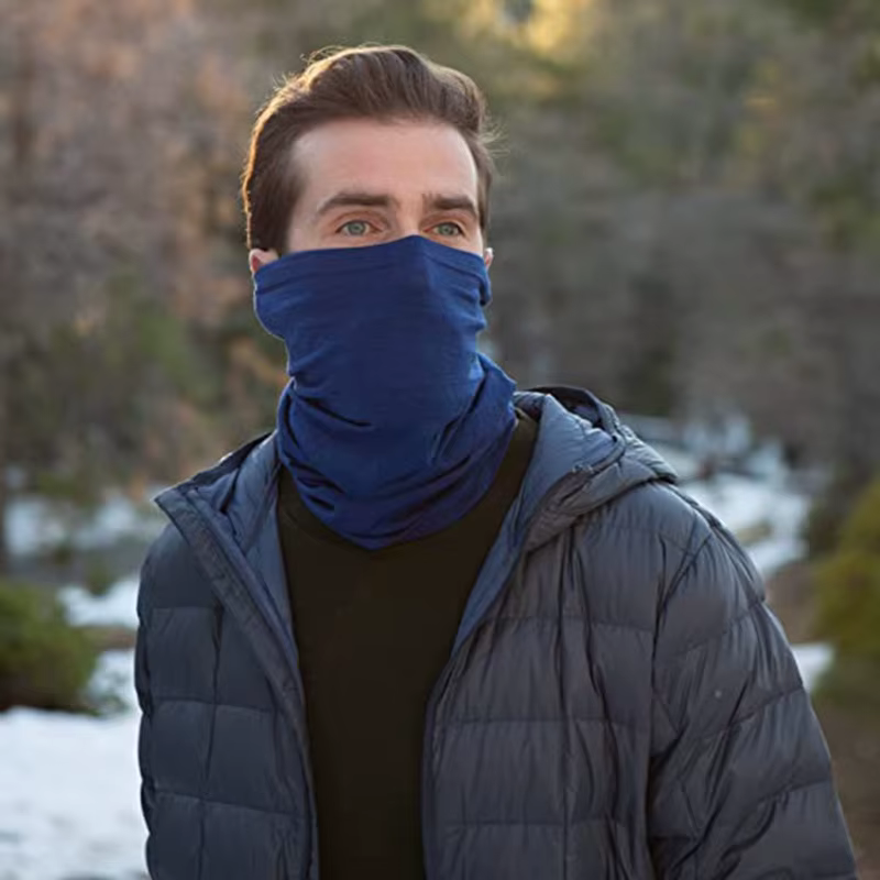 Masque de ski en laine mérinos pour homme et femme