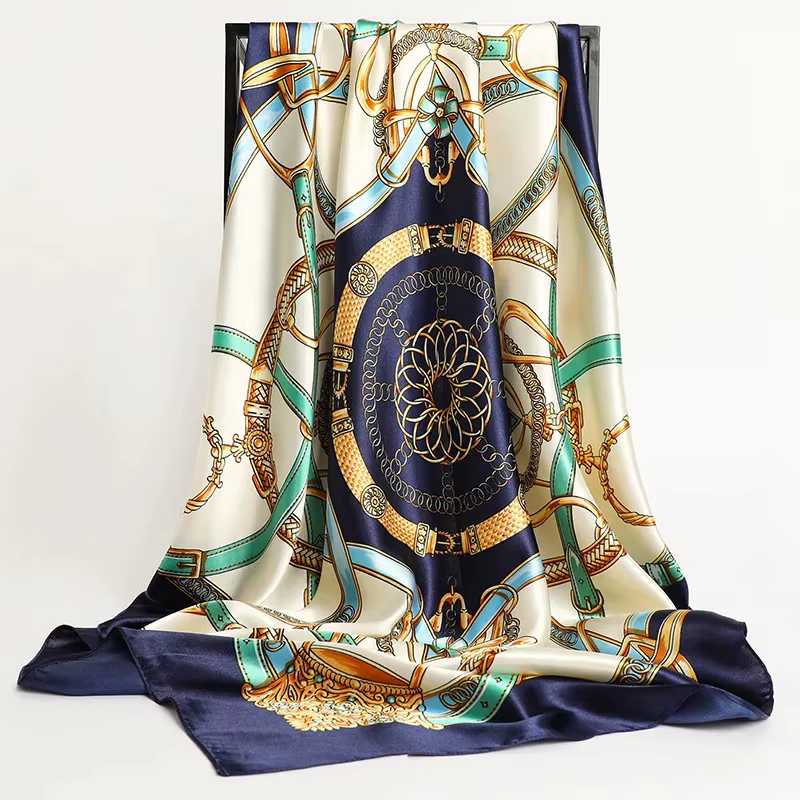 Foulard en Soie Imprimé 90x90cm
