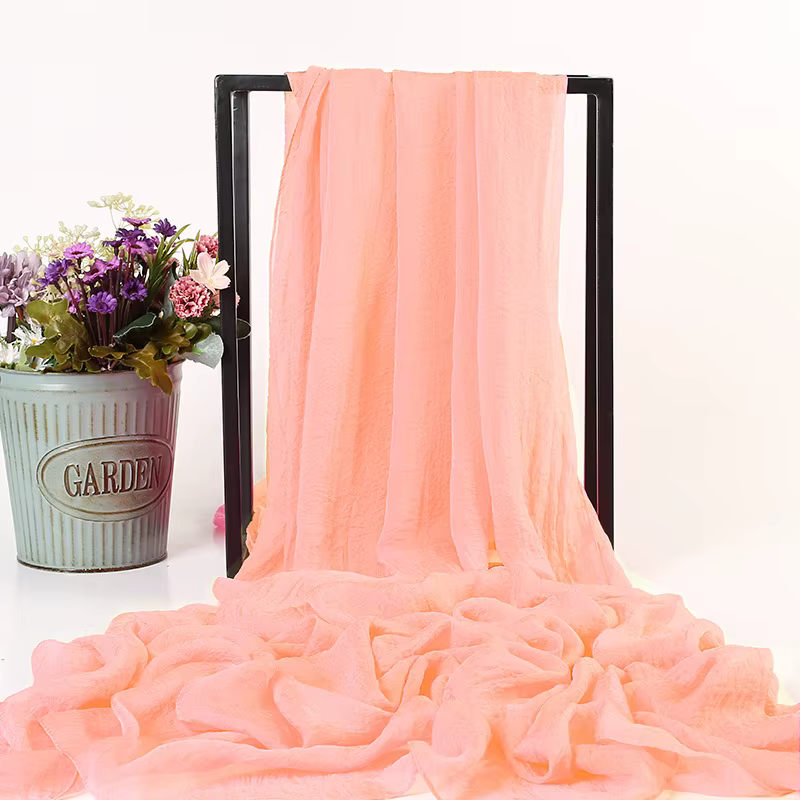SOKUXILE 2018 soie blanche mince été châle wrap tippet doux pour fille étoles écharpe pour les femmes