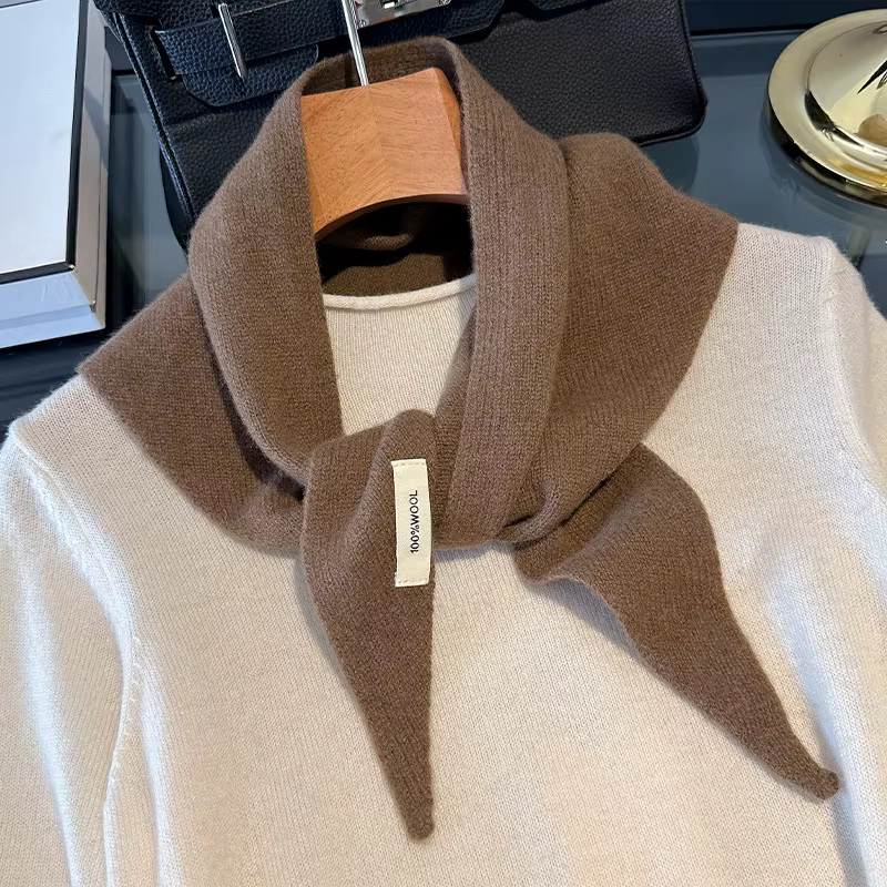 Écharpe tricotée 100% laine pour femme