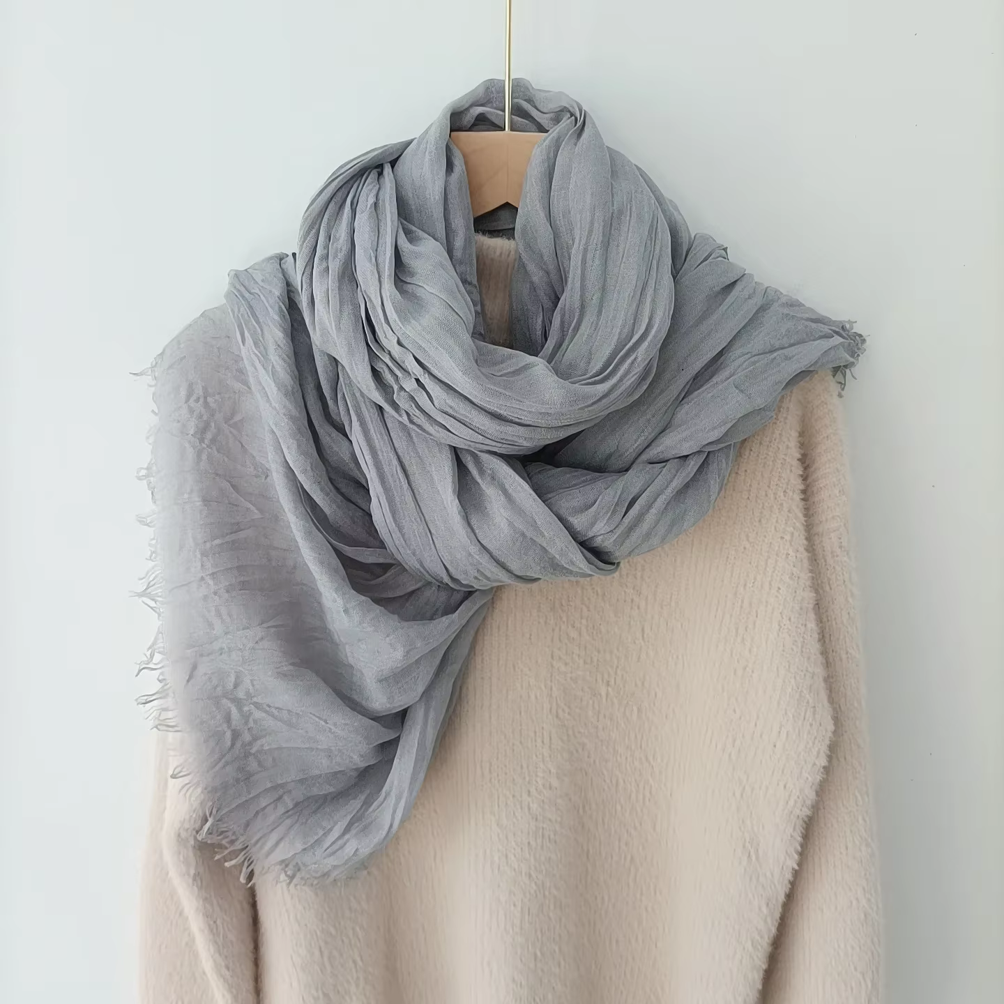 Écharpe pour femme à texture littéraire