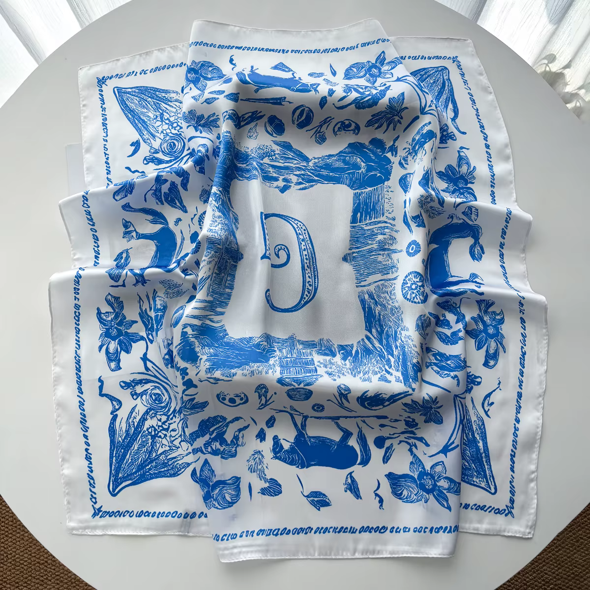 Foulards pour femmes en satin imitation soie