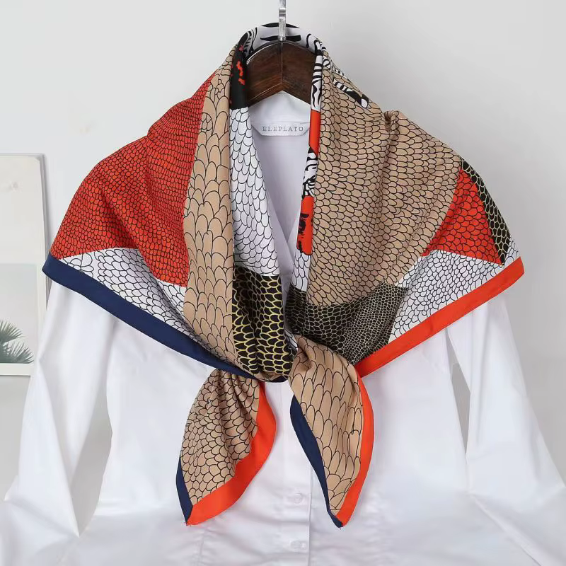 Foulard carré de haute qualité pour femme