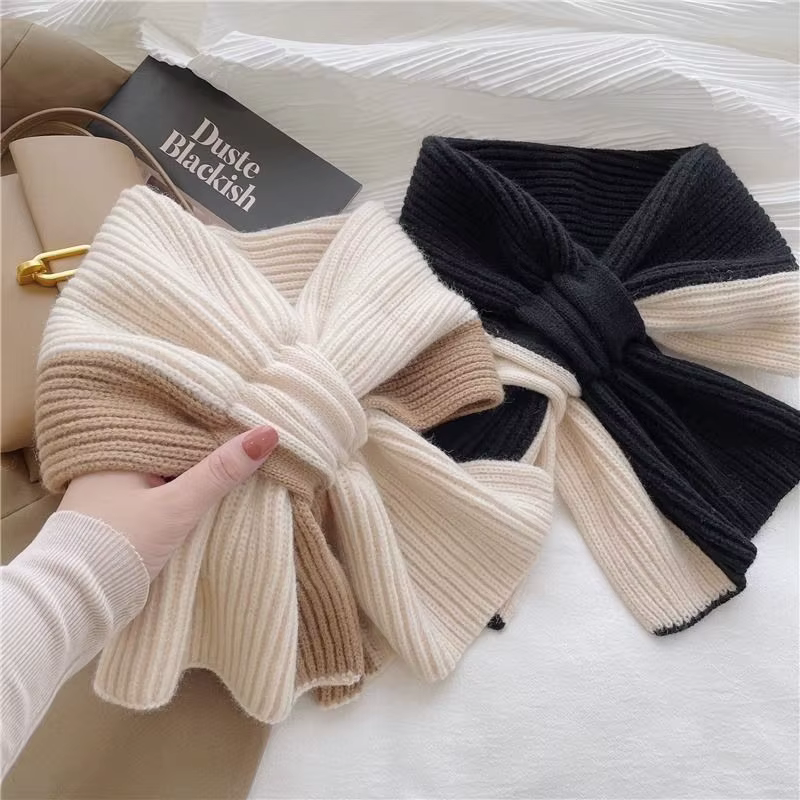Écharpe double couleur douce pour femmes