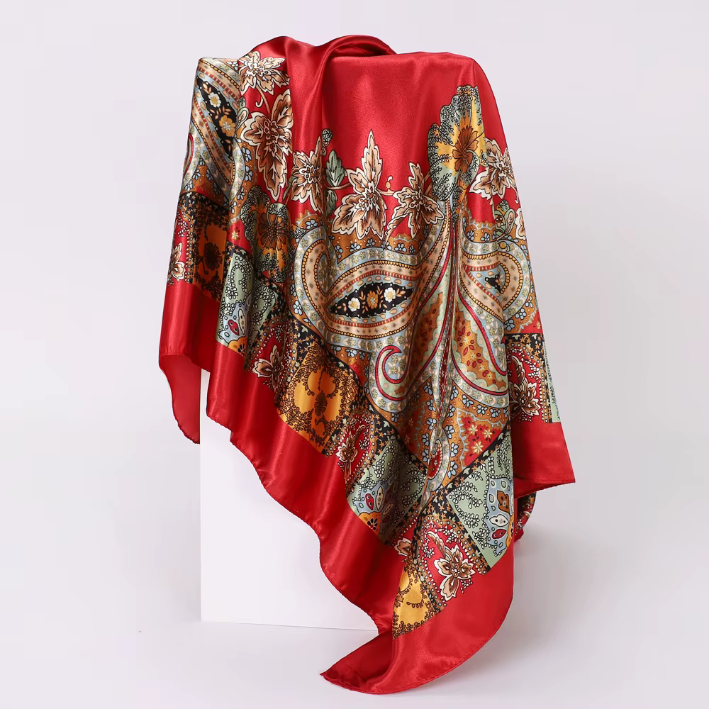 Foulard carré 90 cm pour femme