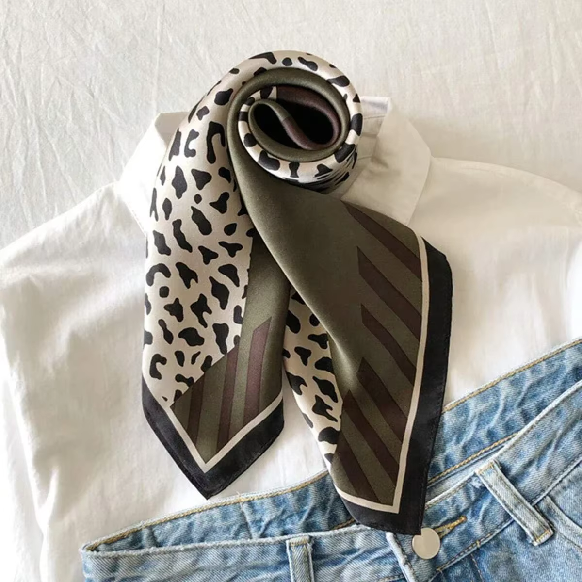 1 pièce d'écharpe des années 70 de style minimaliste et à la mode pour femme