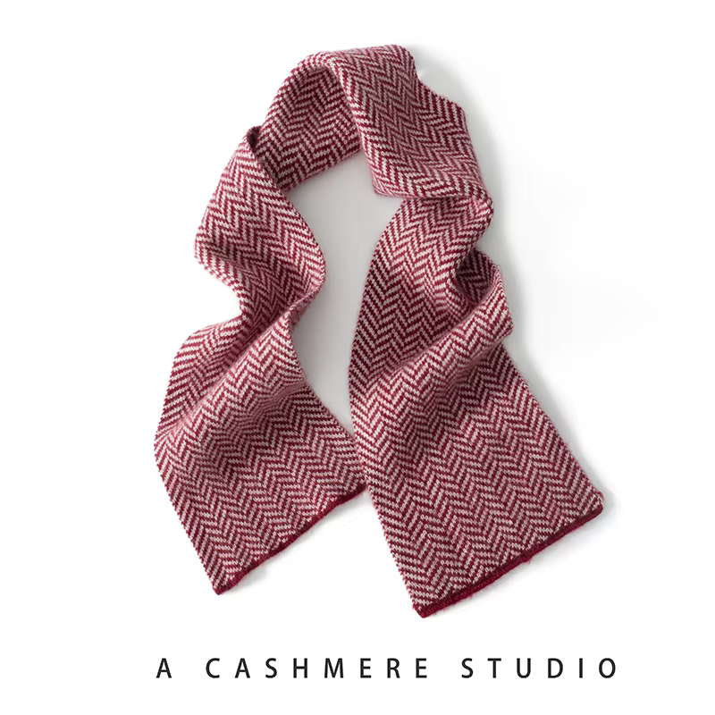 Foulard en cachemire pour hommes et femmes, écharpe courte, classique, tricotée, à rayures, pour adultes, cadeau de noël et nouvel an, hiver