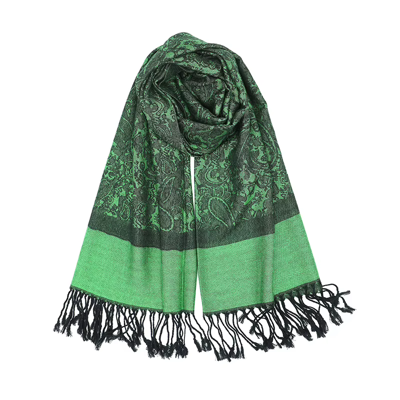 Écharpe Jacquard en Cachemire Doux pour Femme