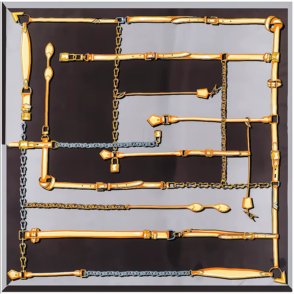 Grand foulard carré en soie pour femme 130x130cm