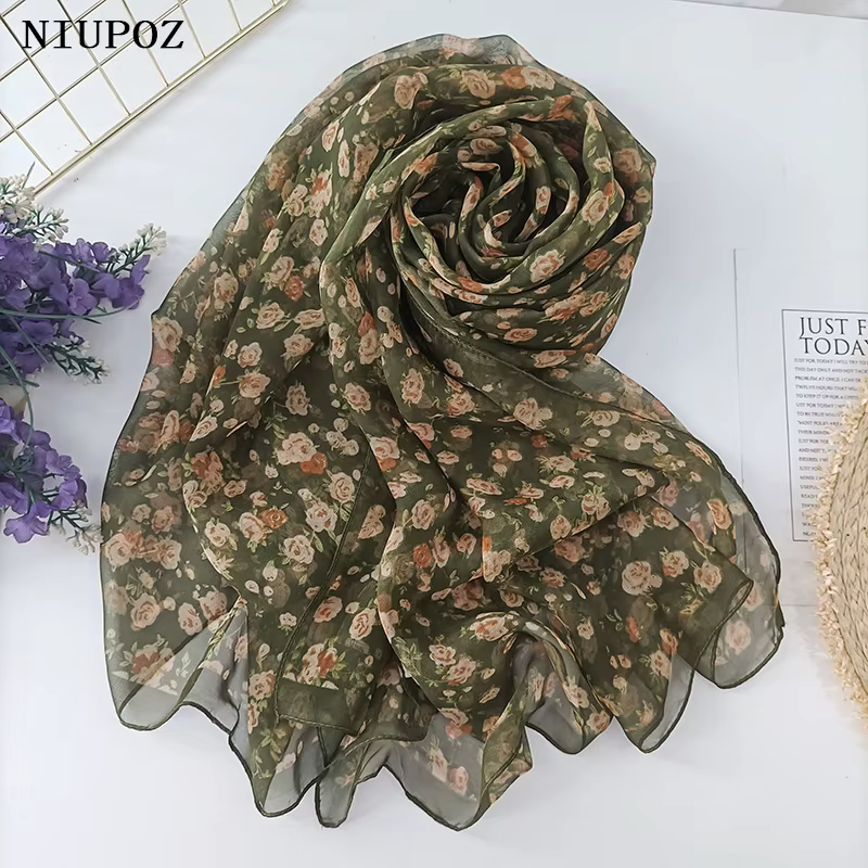Foulard Georgette en Mousseline de Soie pour Femme