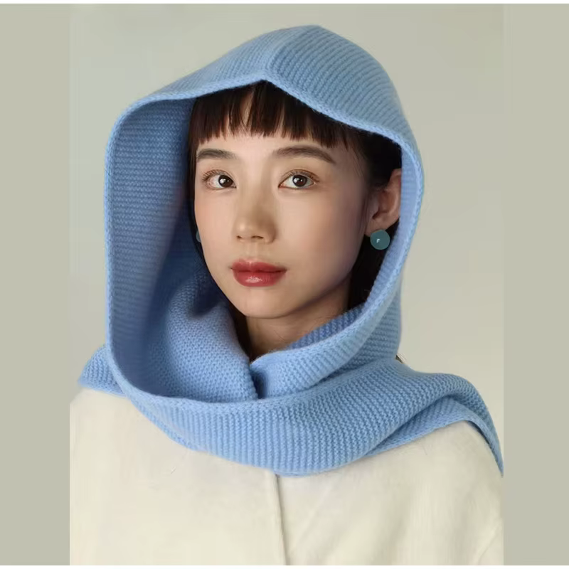 100% laine grande écharpe Sophie surdimensionné capuche cagoule chapeau d'hiver Protection des oreilles coupe-vent chaud Bomber chapeaux femmes mode bonnets