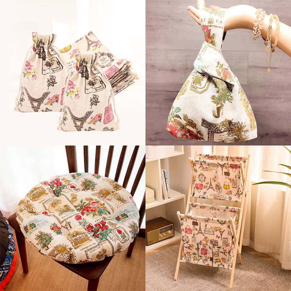 Tissu en coton et lin, Style européen et britannique