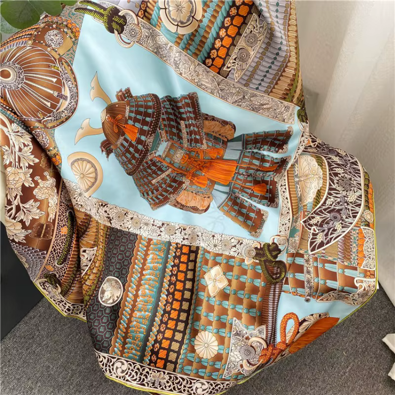 Armure Warrior – foulard en sergé de soie pour femmes