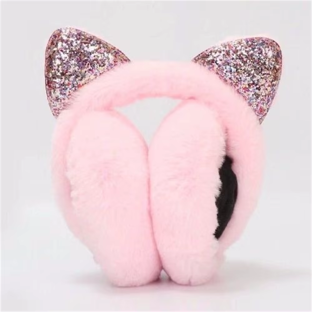Cache-oreilles chat mignon pour femmes filles enfants hiver chaud fausse fourrure de lapin doux cachemire