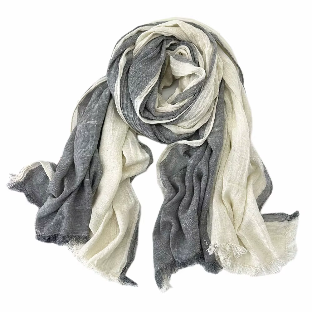 Écharpe Japonaise Rétro Unisexe en Coton pour Homme