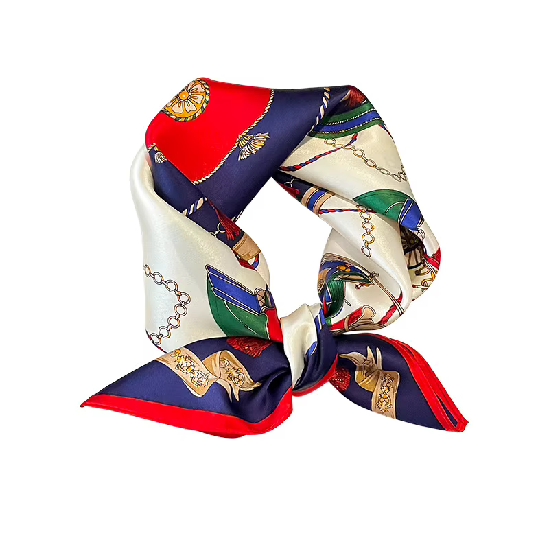 Foulard de Marque de Luxe pour Femme, 100% Naturel, Hijab à la Mode