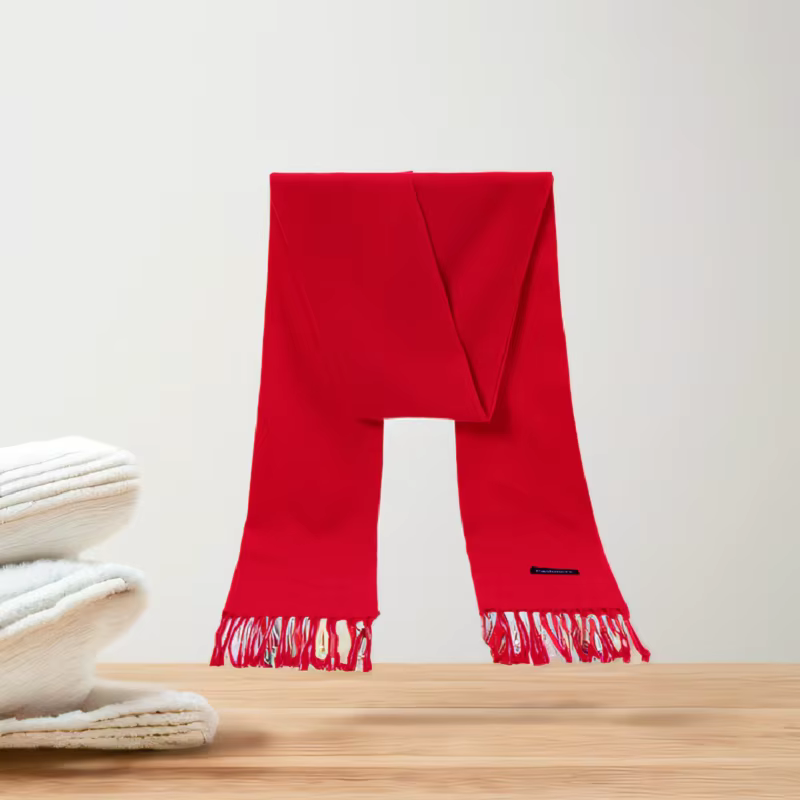 Écharpe en cachemire rouge pour femme