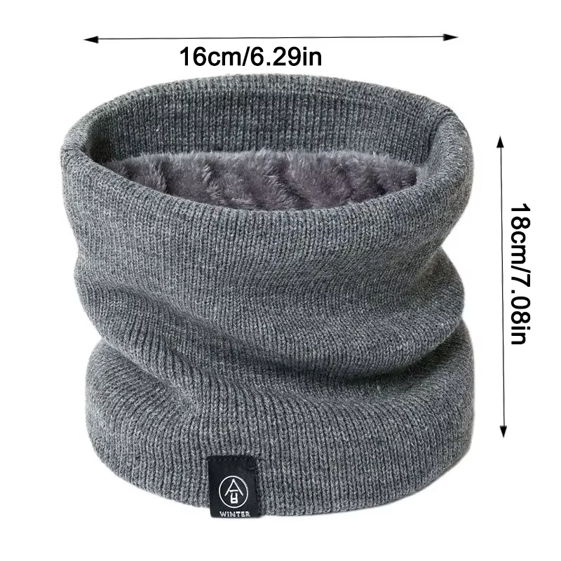 Écharpe Snood unisexe en cachemire solide pour hommes et femmes