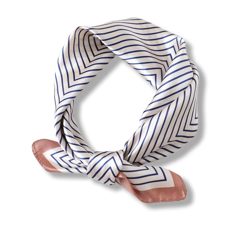 Écharpe rayée simple pour femme