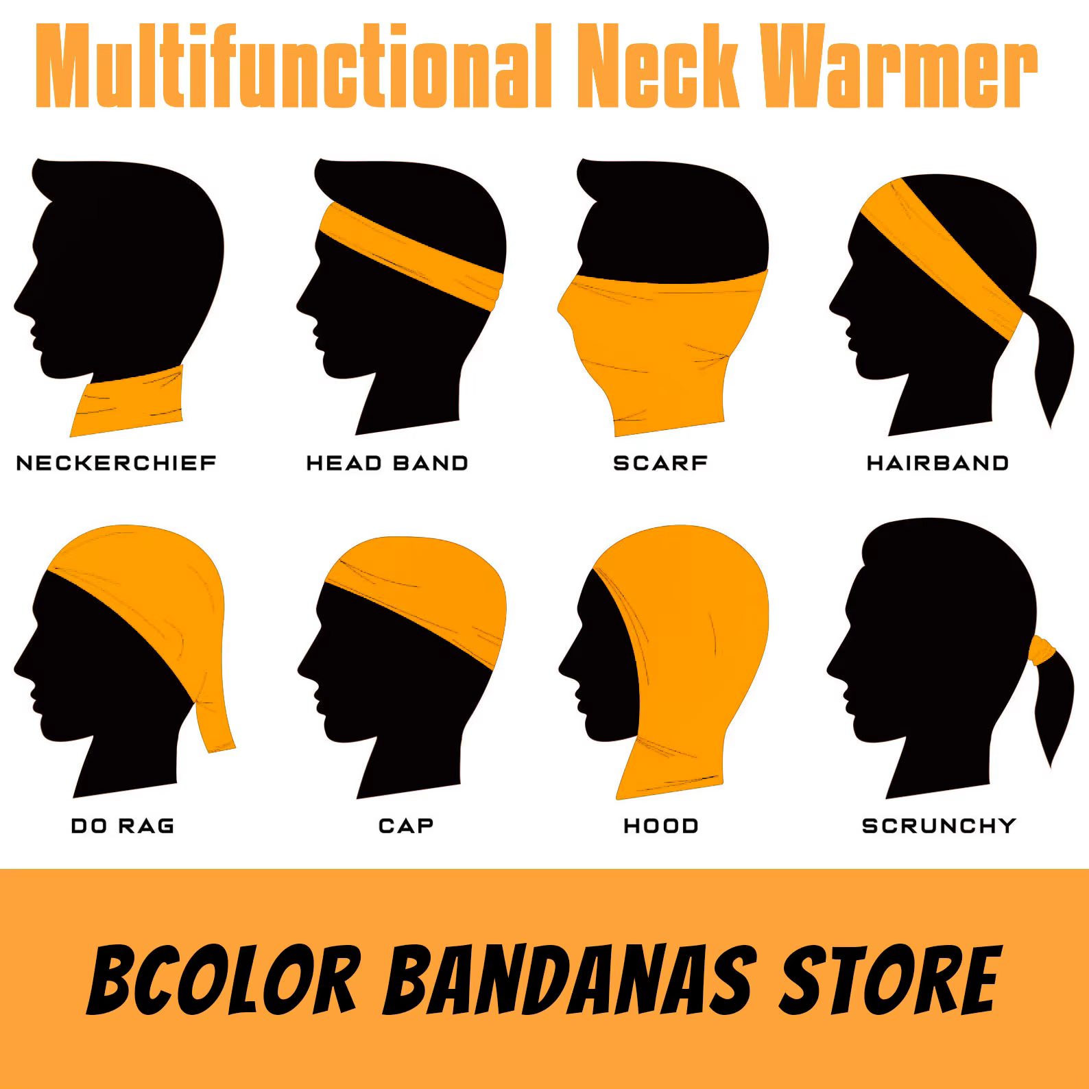 Sensation Bandana de Norvège cagoule cou Clafor hommes et femmes